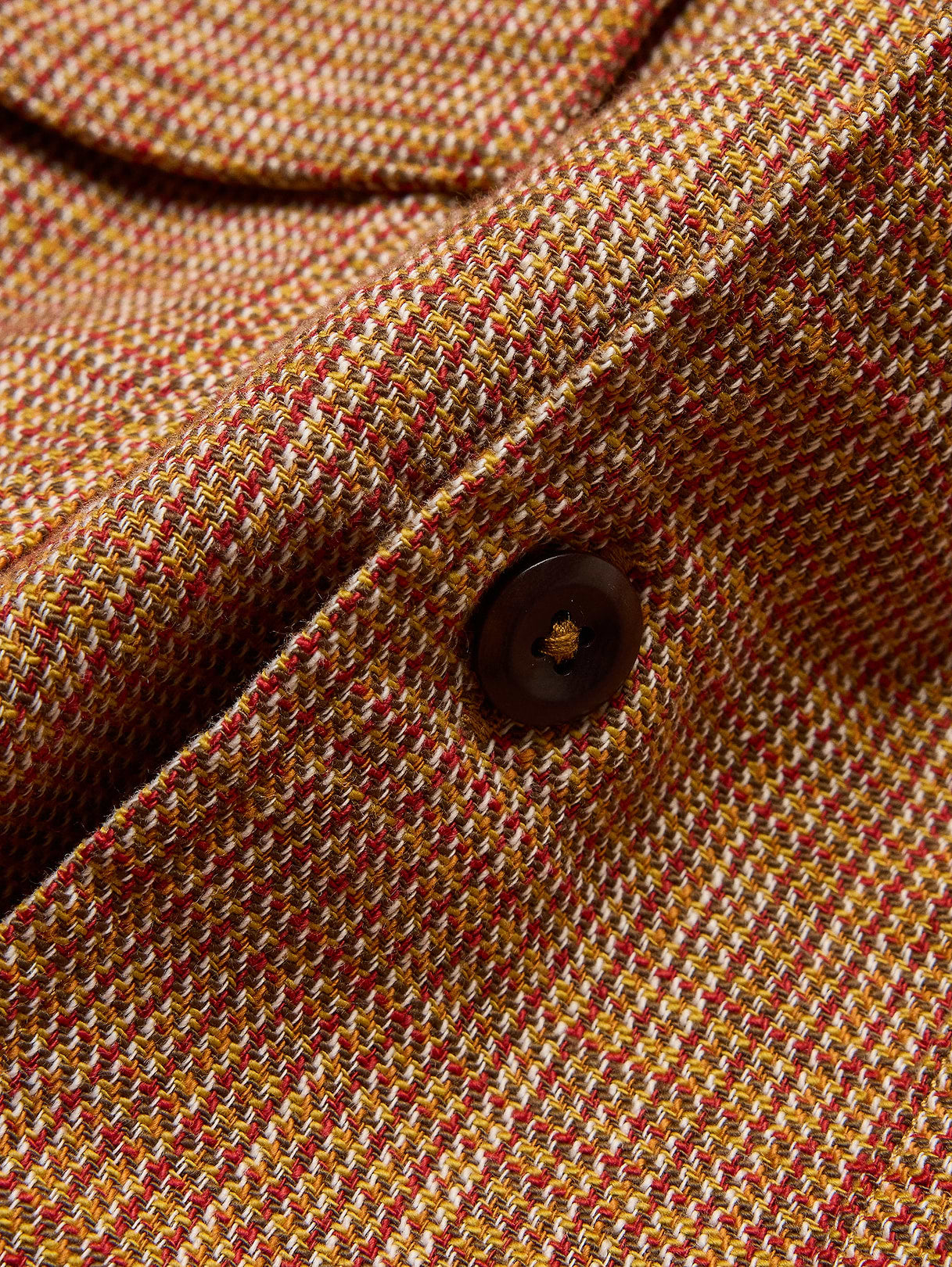Relaxed-Fit Cotton Resort Shirt - Red Texture