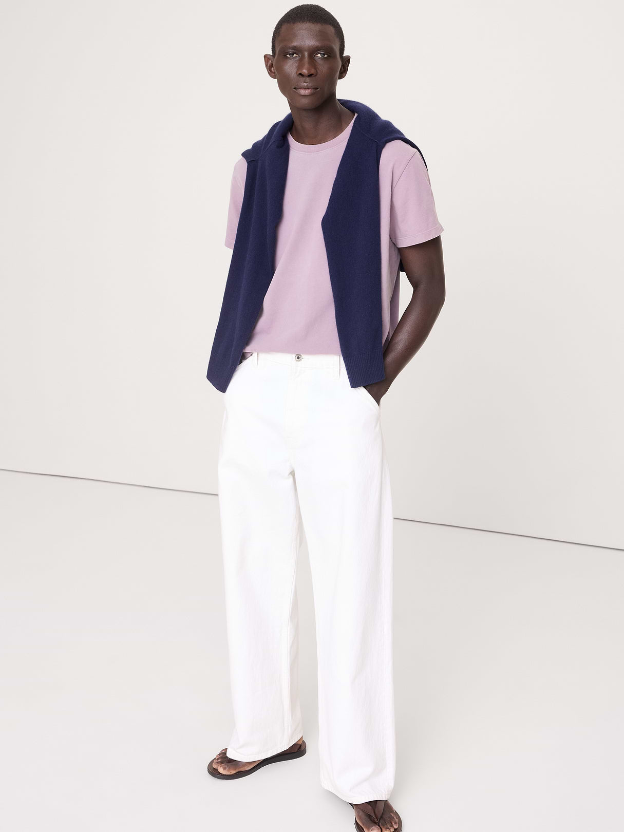Heavyweight Cotton Crew-Neck T-Shirt - Arctic Dusk Purple