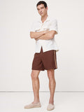 7" Tencel™-Linen Short - Mahogany Brown