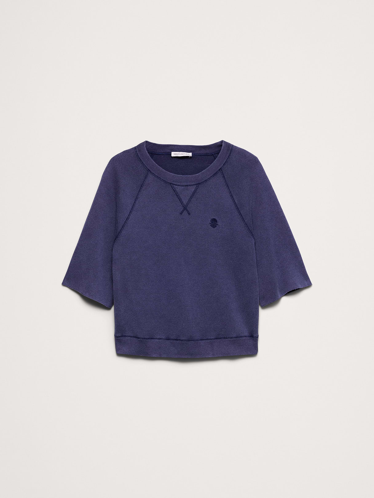 Garment Dye Sweatshirt Tee - Blue Inkling