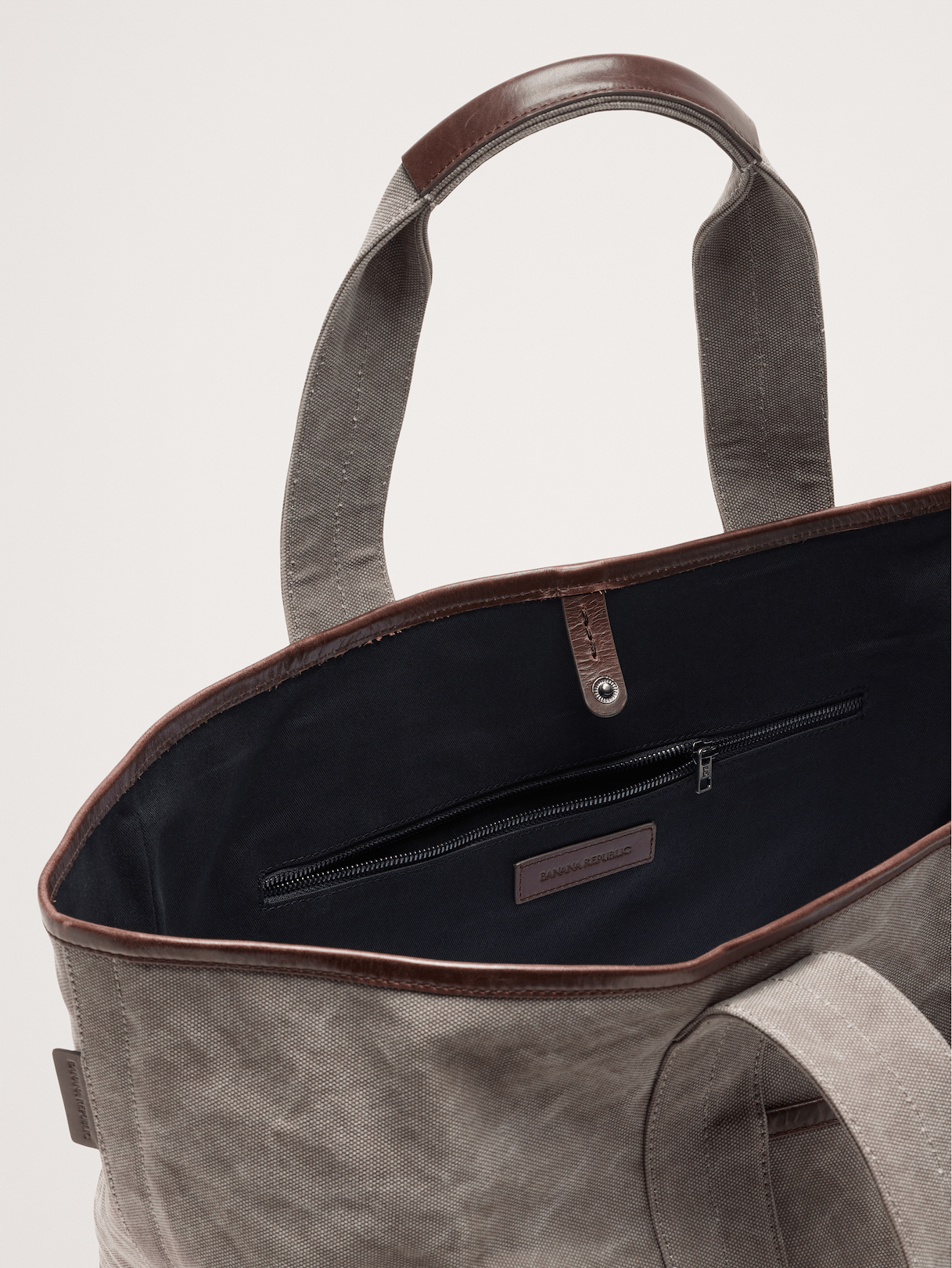 Canvas & Suede Weekend Tote - Mushroom Taupe