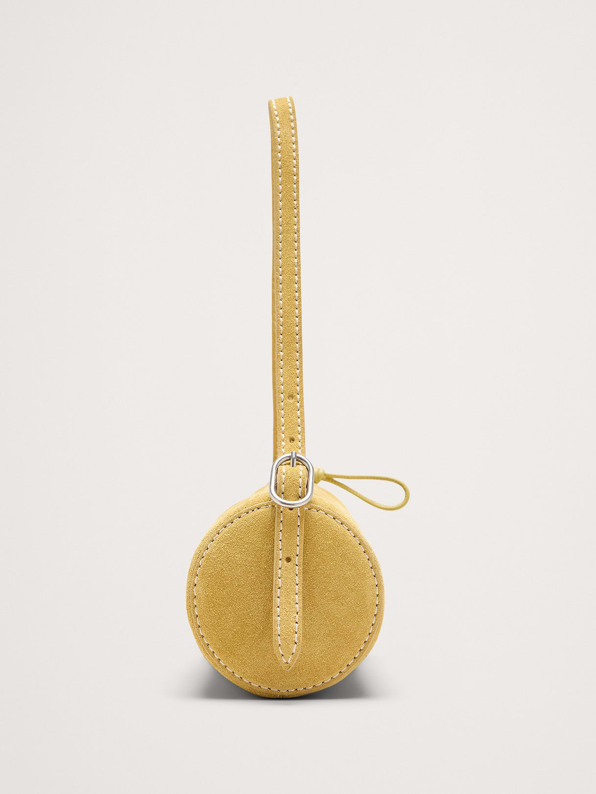 Leather Barrel Bag - Butter Yellow