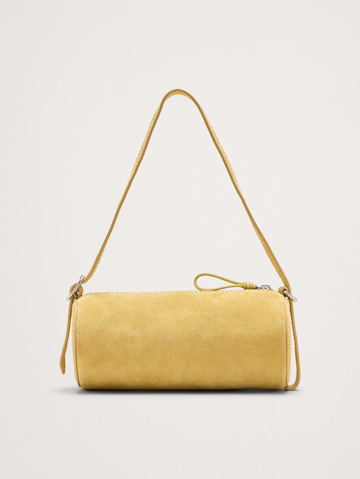 Leather Barrel Bag - Butter Yellow