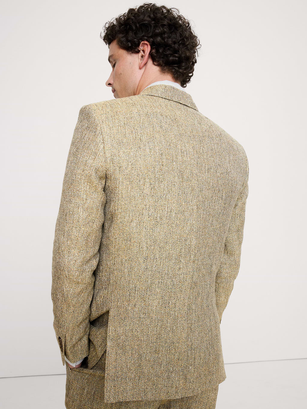 Relaxed Italian Linen Suit Jacket - Multi