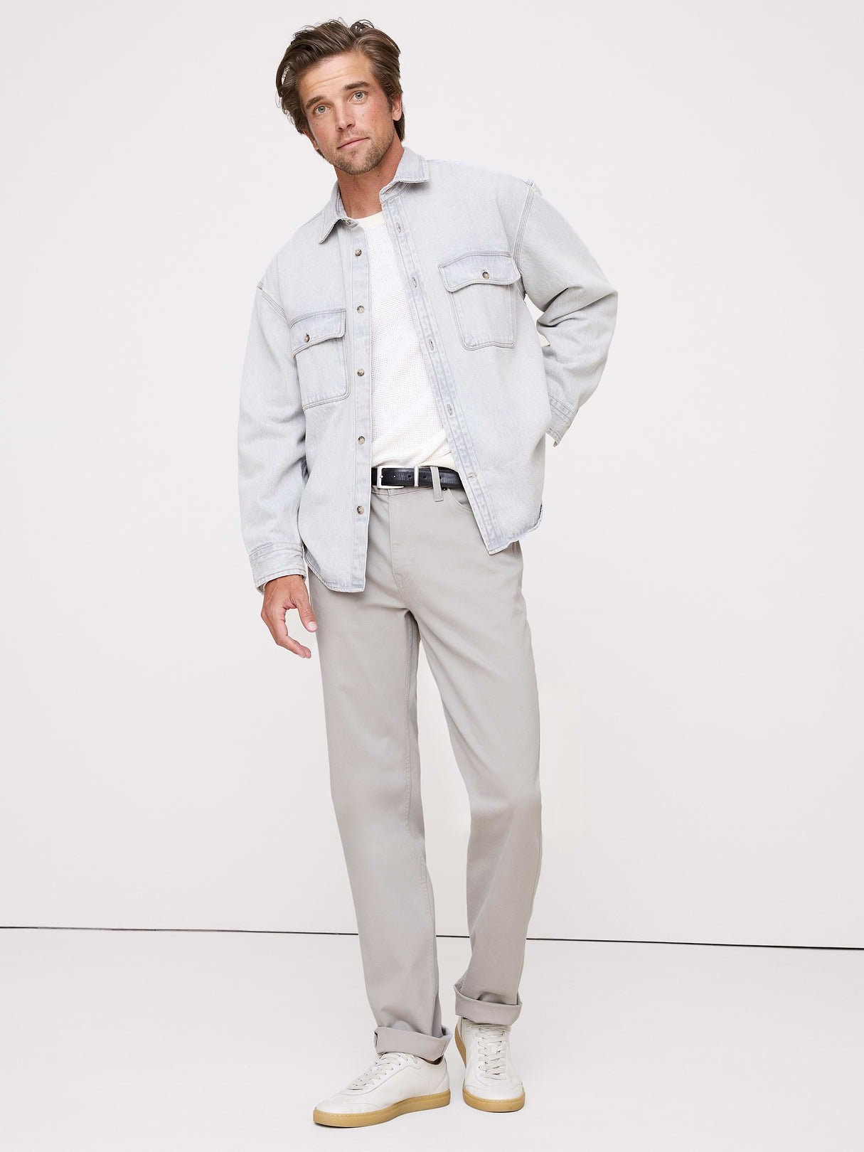 Straight Traveler Pant - Light Gray