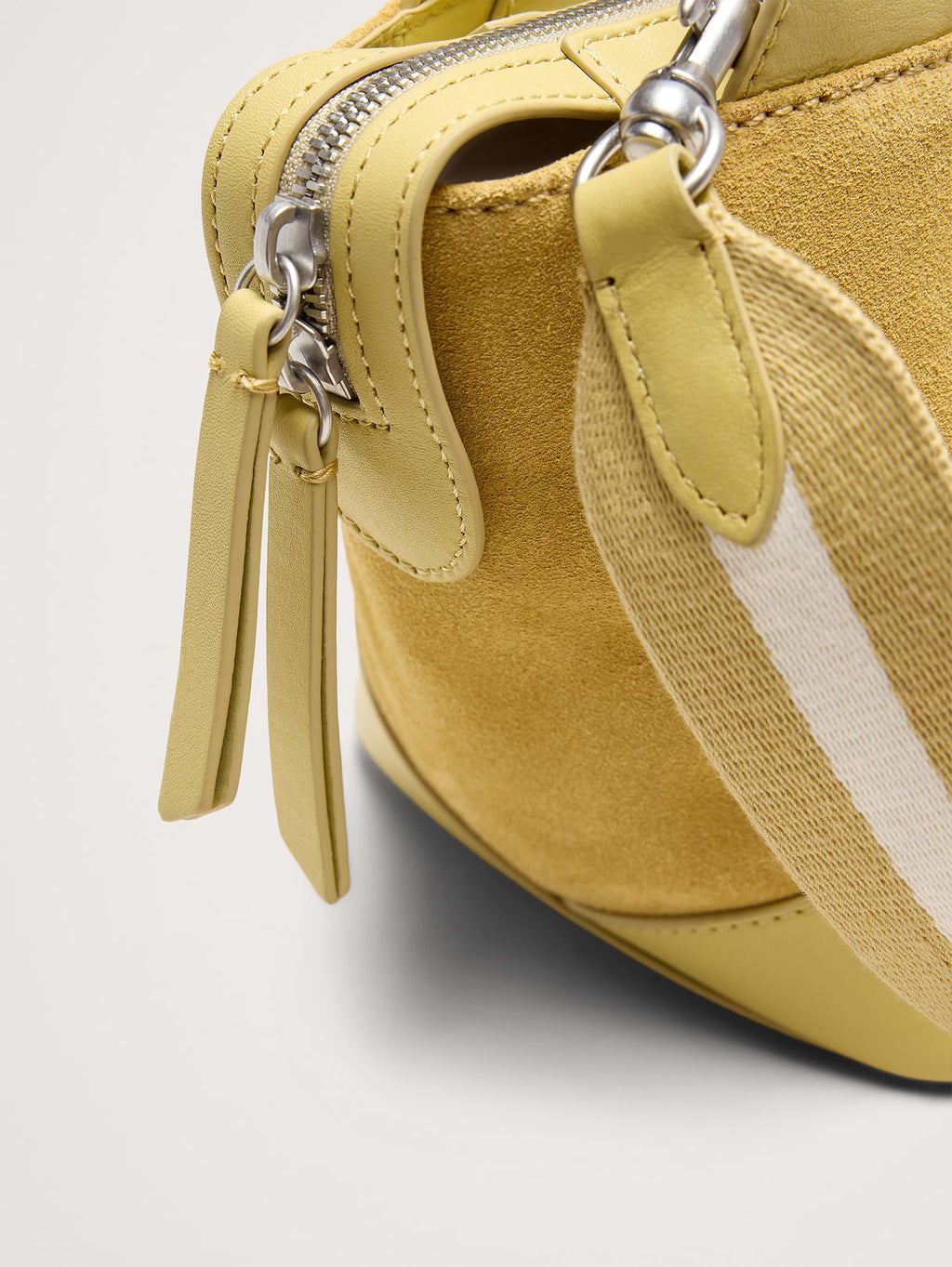 Mini Zip Tote - Yellow Suede