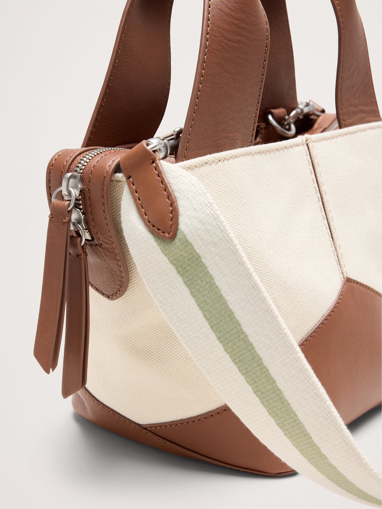 Mini Zip Tote - Cotton Canvas