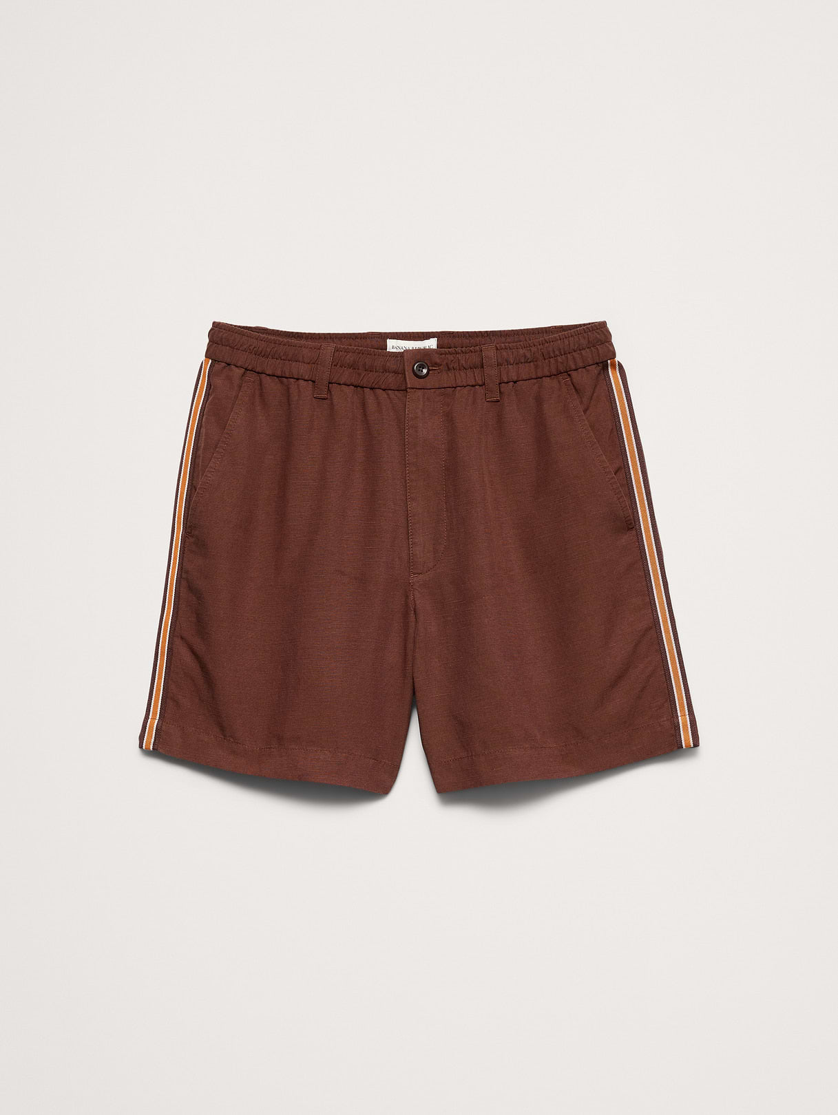 7" Tencel™-Linen Short - Mahogany Brown
