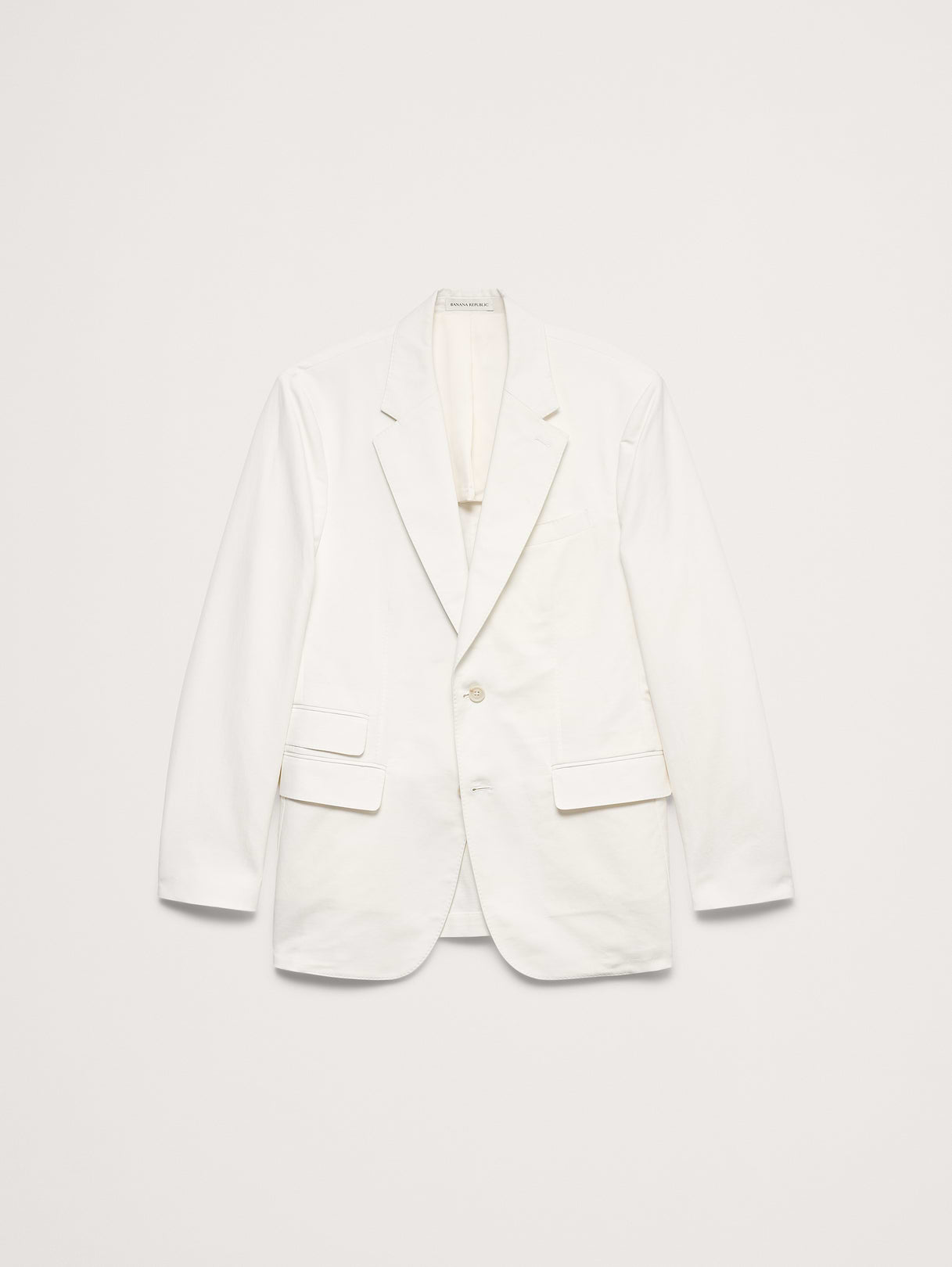 Tailored Slim-Fit Italian Cotton-Linen Suit Jacket - Ivory