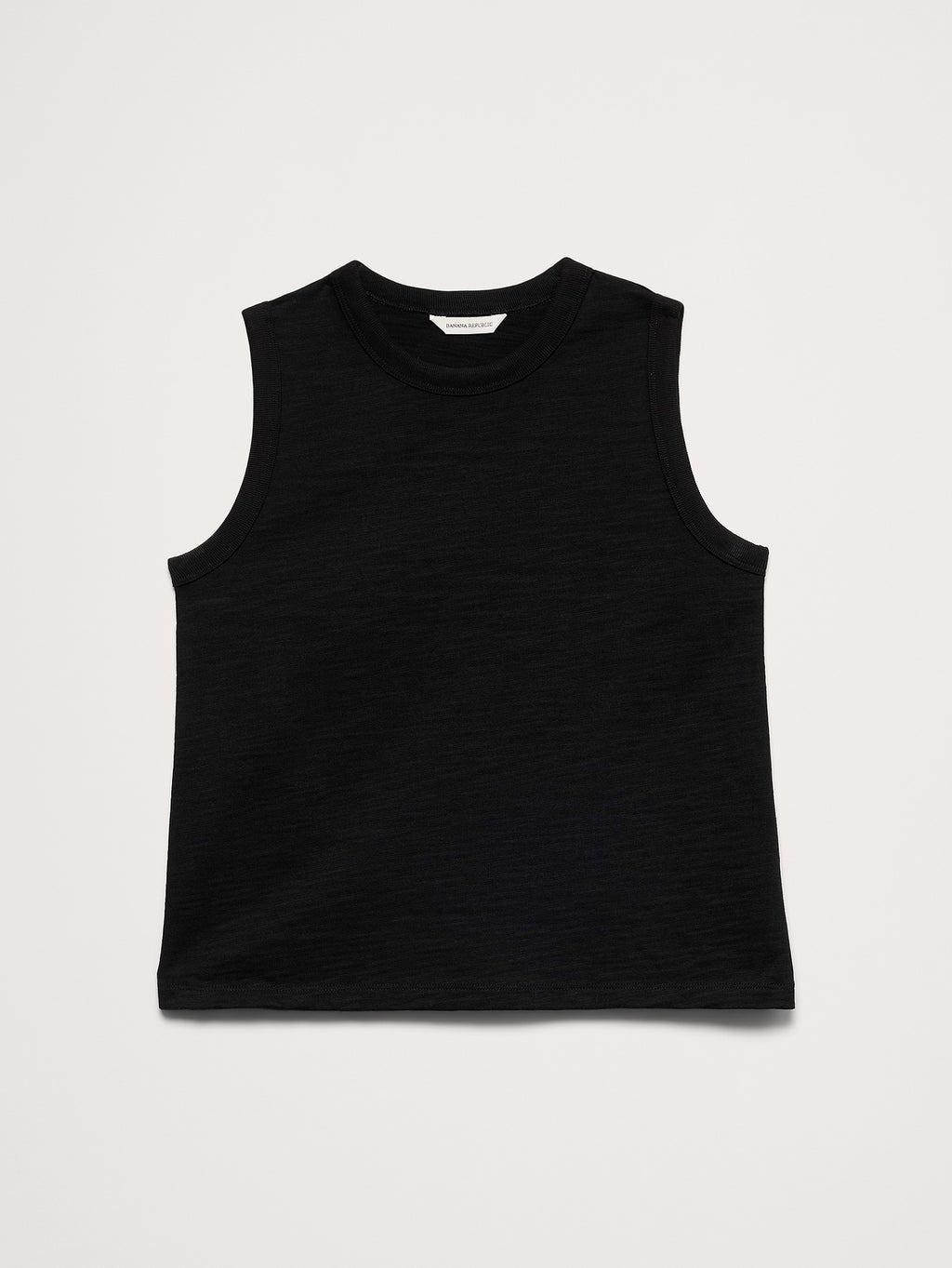 Heavyweight Slub Cotton Tank - Black