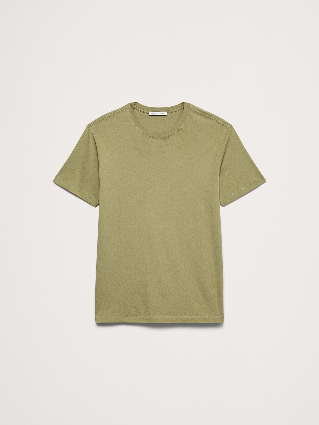 Lightweight Cotton Crew-Neck T-Shirt - Olive Green