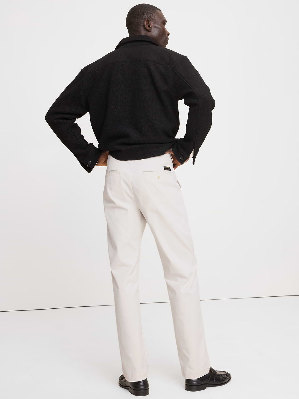 Straight Lived-In Chino - Cream White