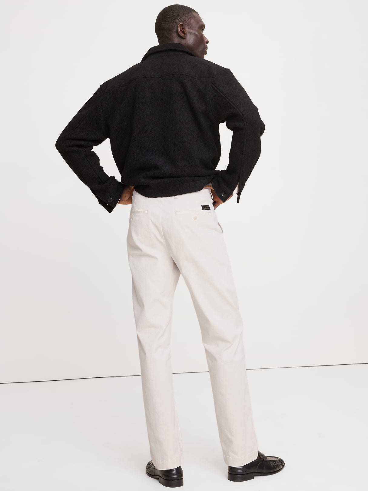 Straight Lived-In Chino - Cream White