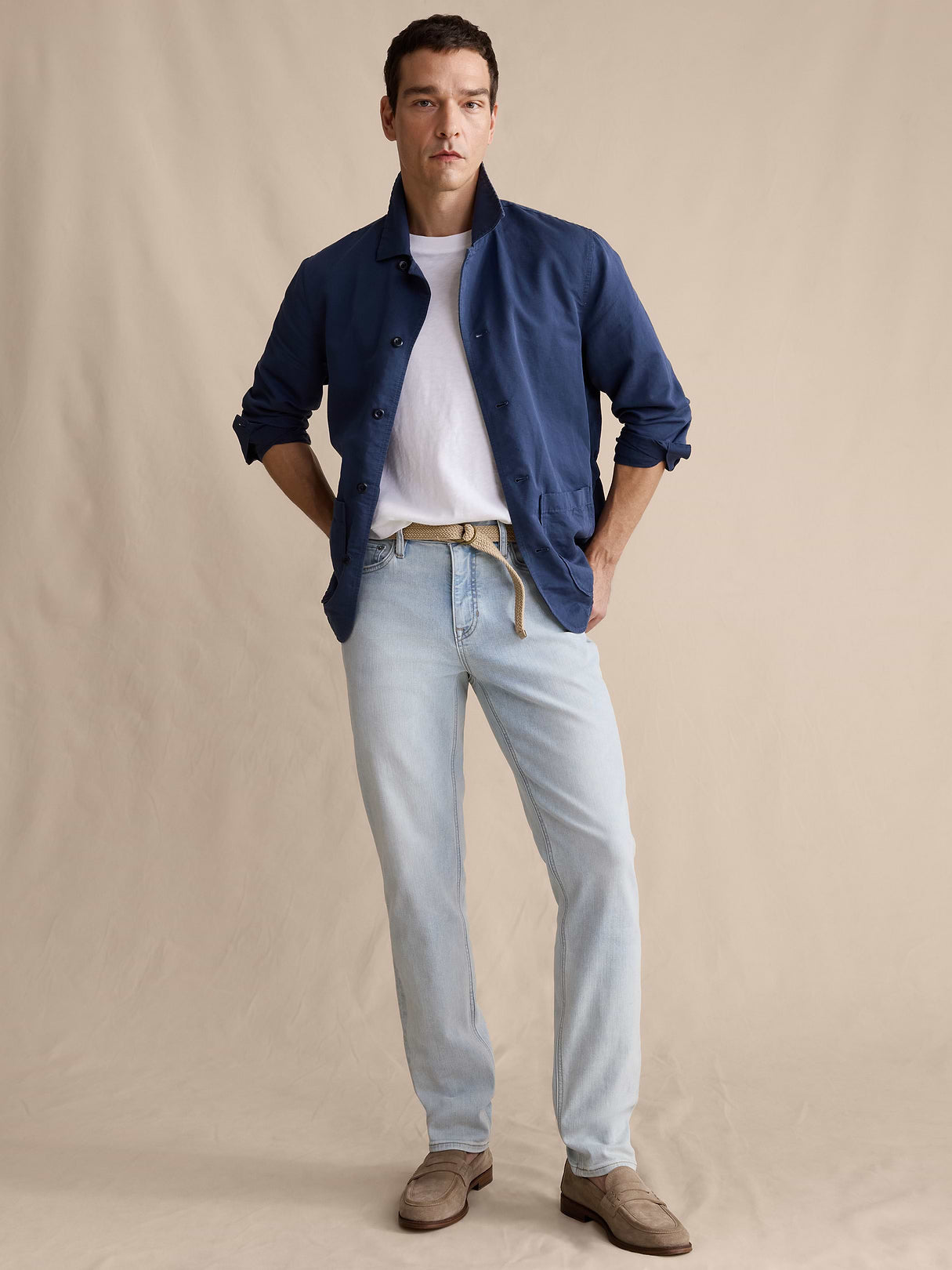 Athletic Luxe Traveler Jean - Bleach Blue