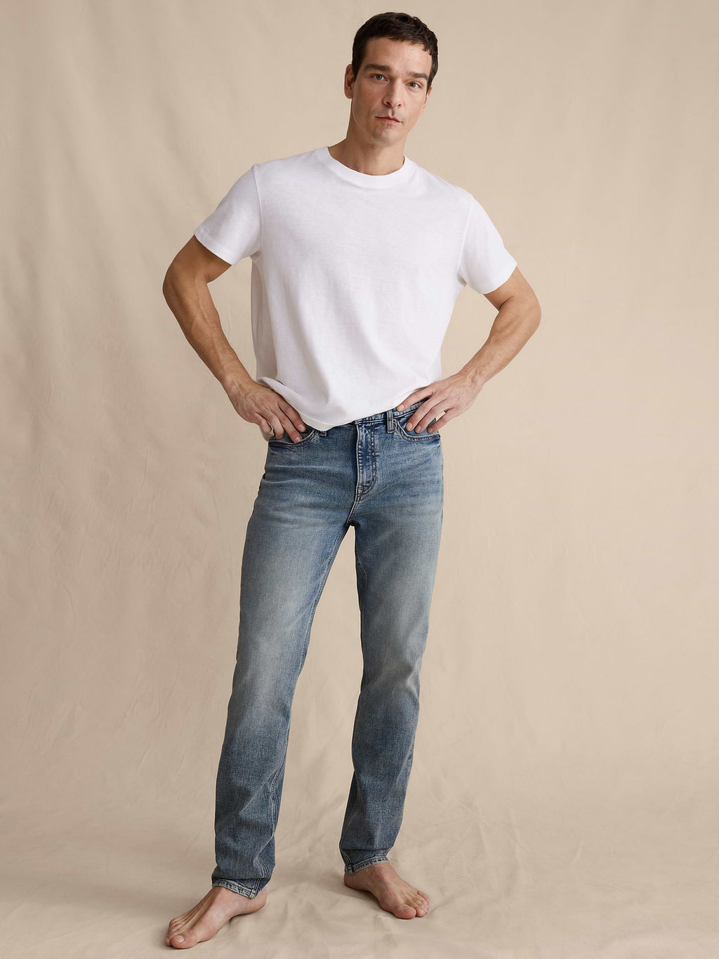 Slim Luxe Traveler Jean - Tinted Blue