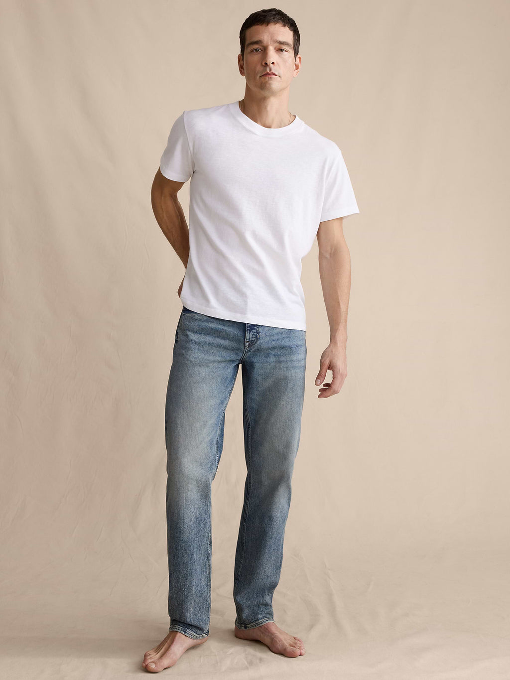 Straight Luxe Traveler Jean - Tinted Blue