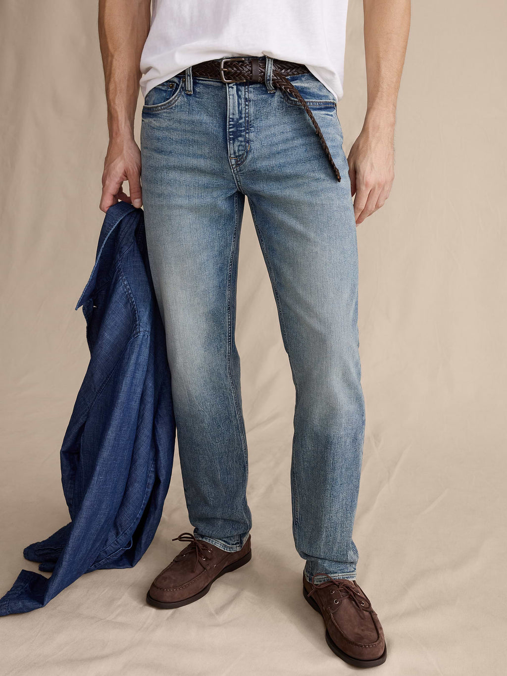 Straight Luxe Traveler Jean - Tinted Blue