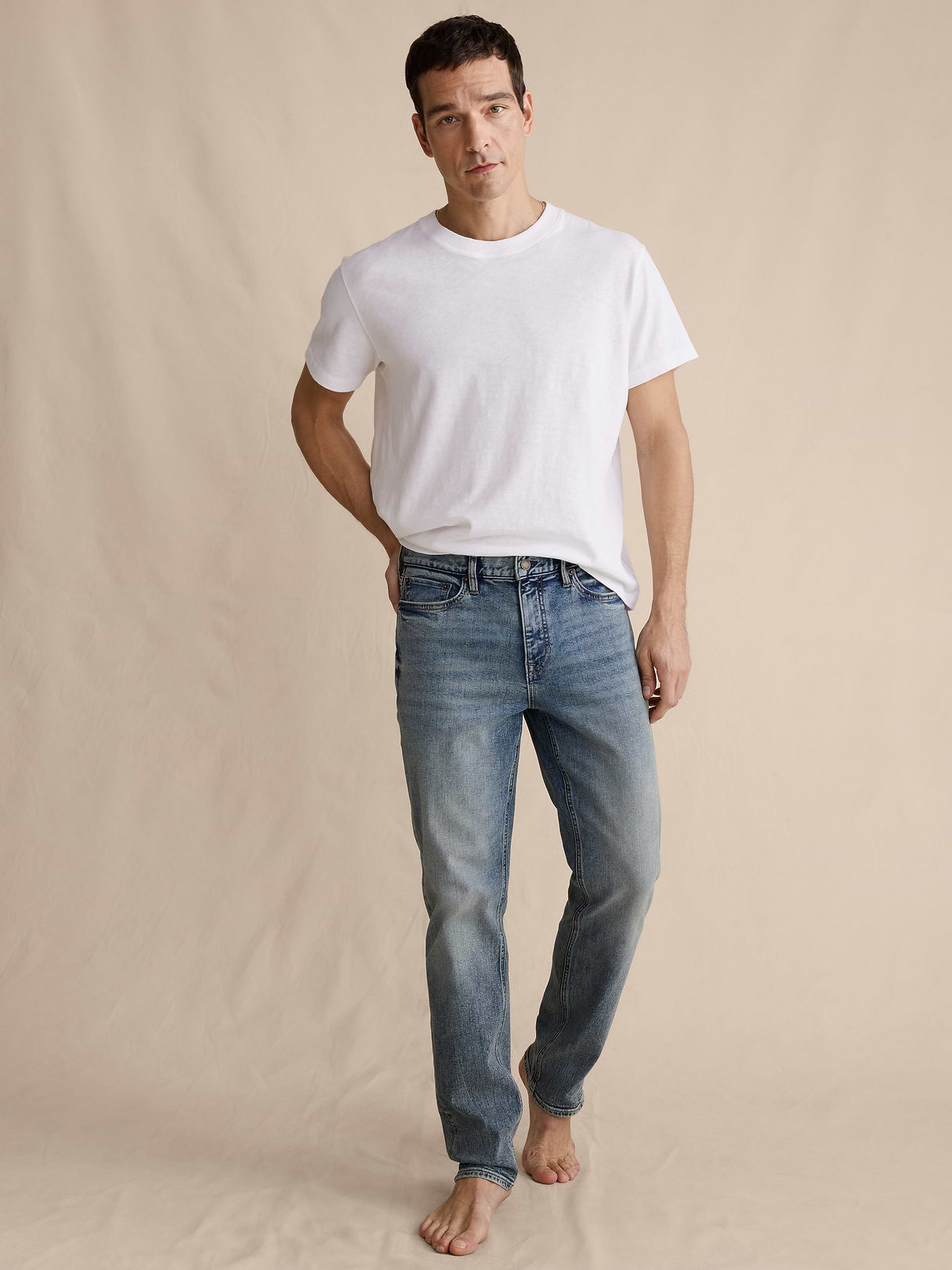 Athletic Luxe Traveler Jean - Tinted Blue