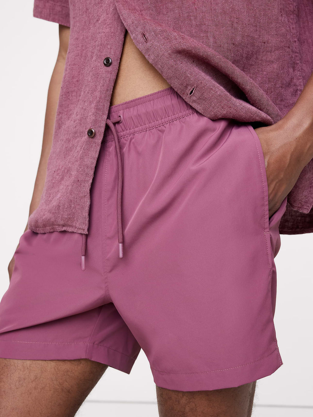 Charles 5" Swim Trunk by Onia - Berry Rose
