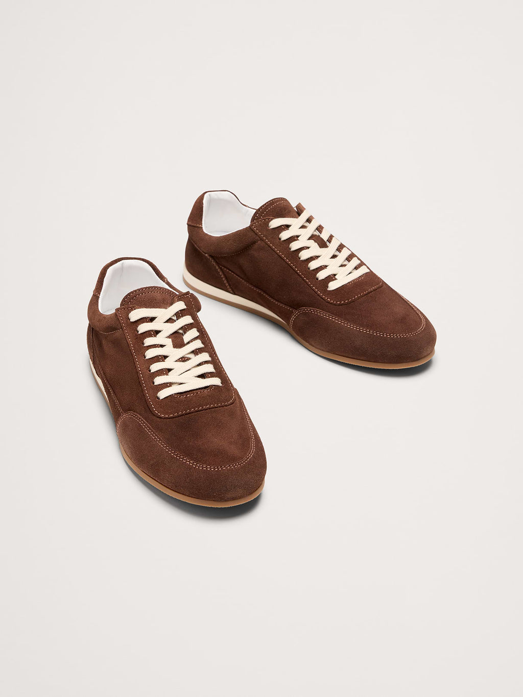 Italian Suede Low-Pro Sneaker - Chocolate Brown