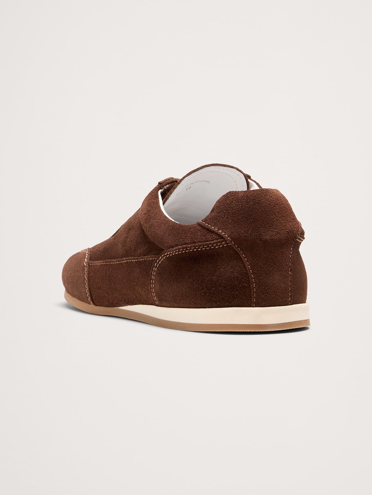Italian Suede Low-Pro Sneaker - Chocolate Brown