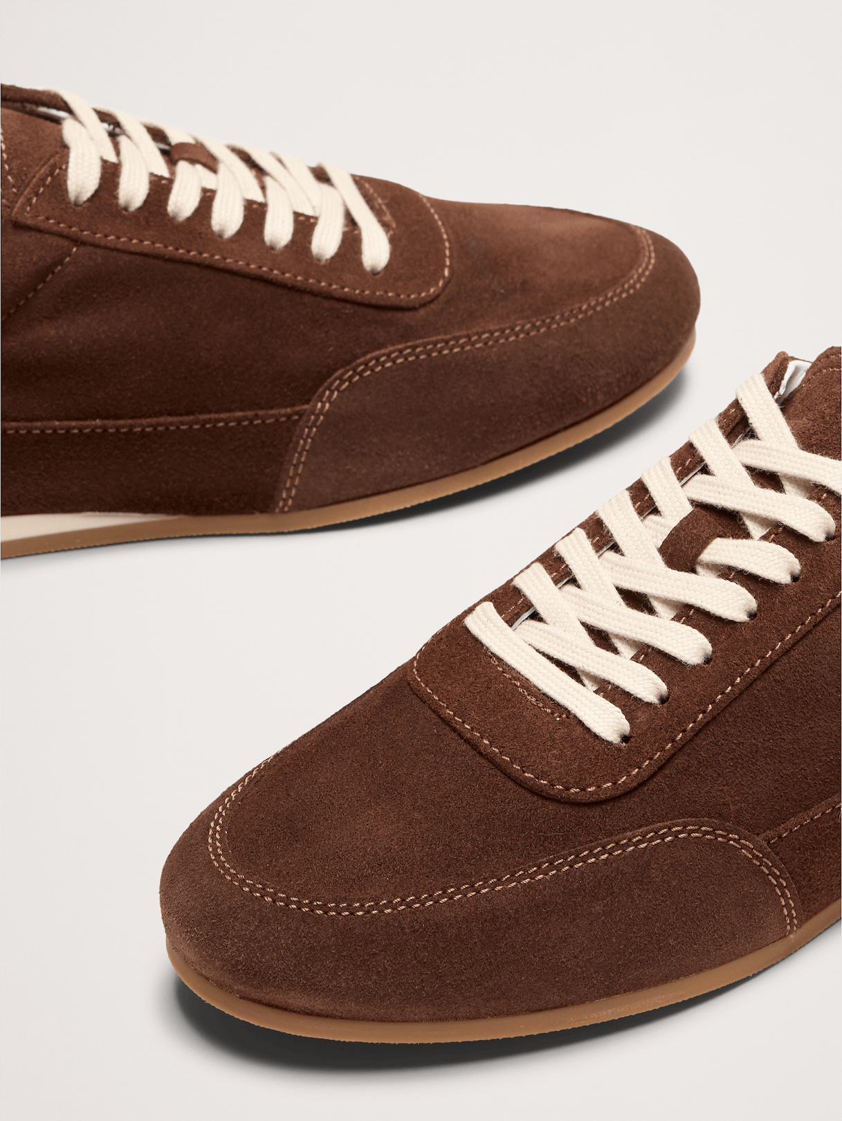 Italian Suede Low-Pro Sneaker - Chocolate Brown