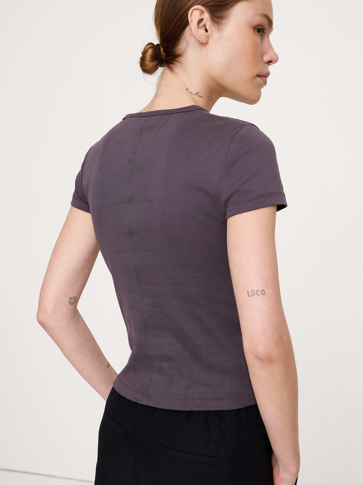 Minimalist Cotton Baby T-Shirt - Warm Charcoal Gray