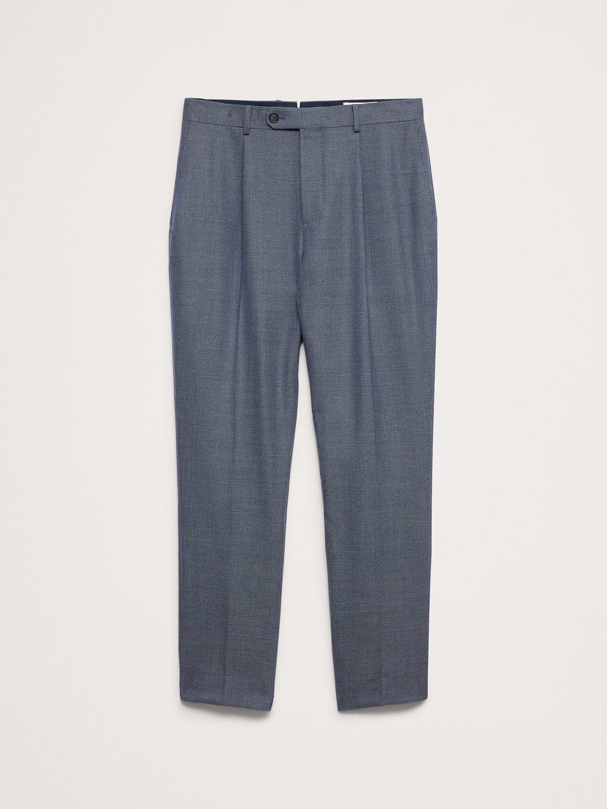 Tailored Slim-Fit Italian Wool Ventile Suit Pant - Utility Blue