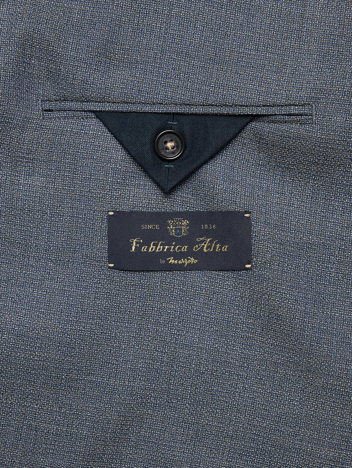 Tailored Slim-Fit Italian Wool Ventile Suit Jacket - Utility Blue