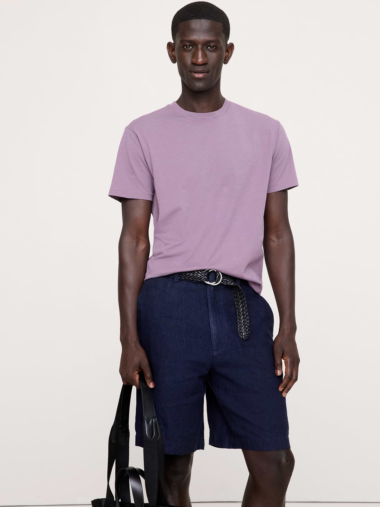 Lightweight Cotton Crew-Neck T-Shirt - Arctic Dusk Purple
