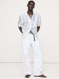 Standard-Fit Linen Resort Shirt - Tie Dye Multi