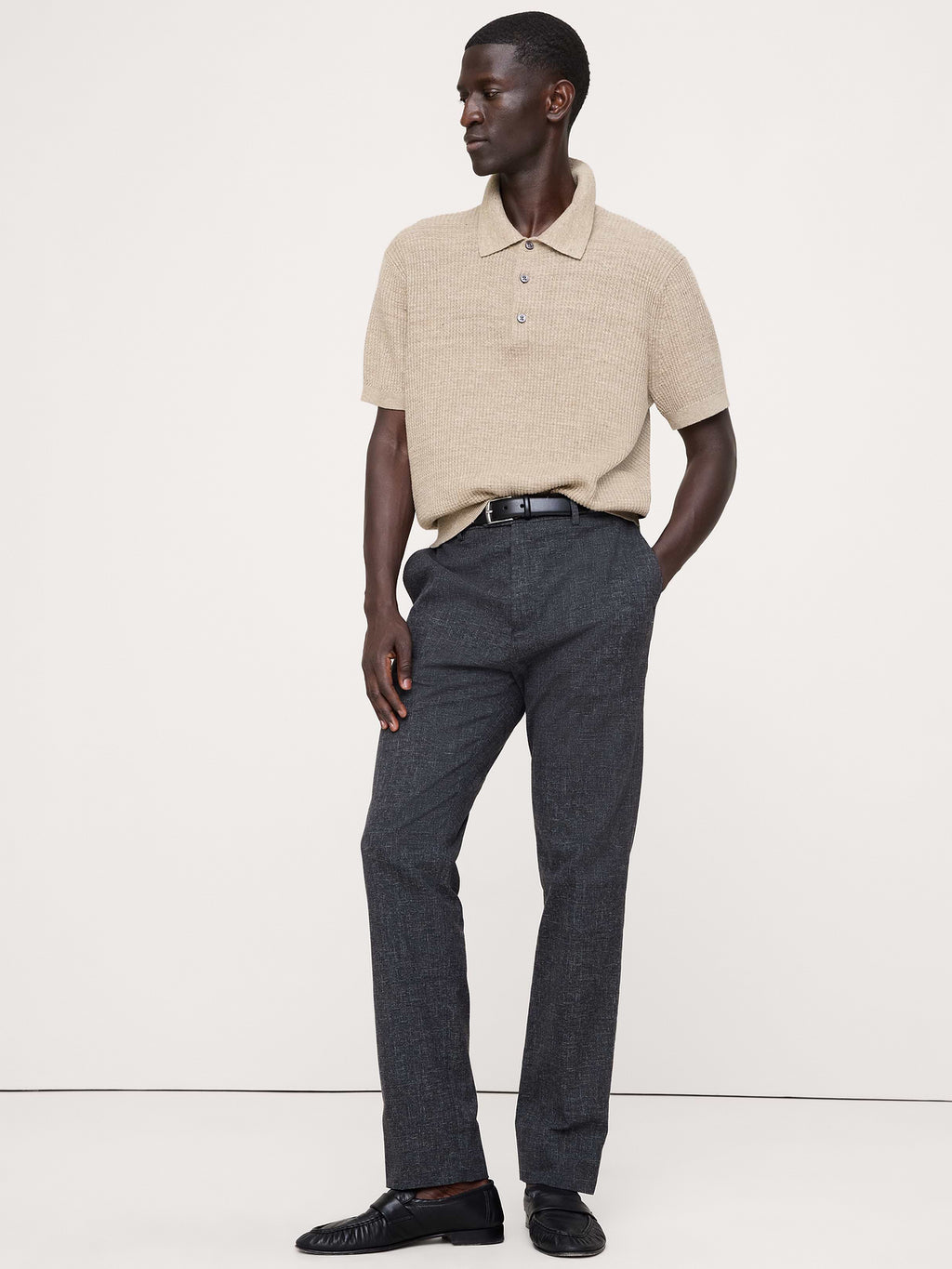 Slim Wrinkle-Resistant Dress Pant - Charcoal Gray
