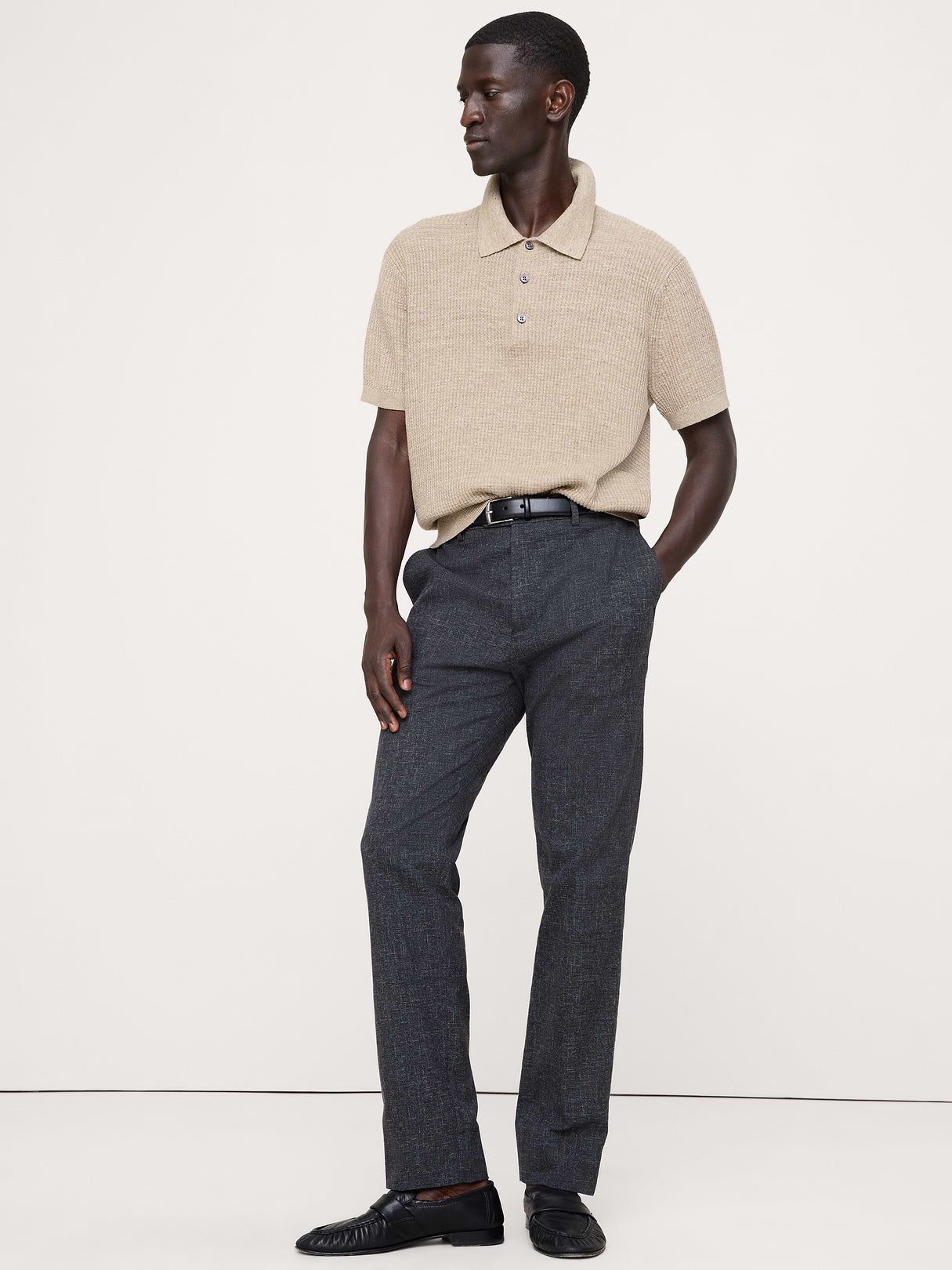 Slim Wrinkle-Resistant Dress Pant - Charcoal Gray