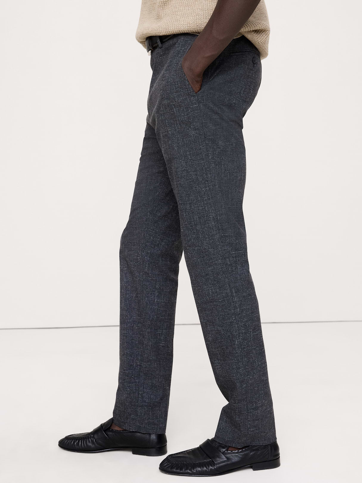 Slim Wrinkle-Resistant Dress Pant - Charcoal Gray
