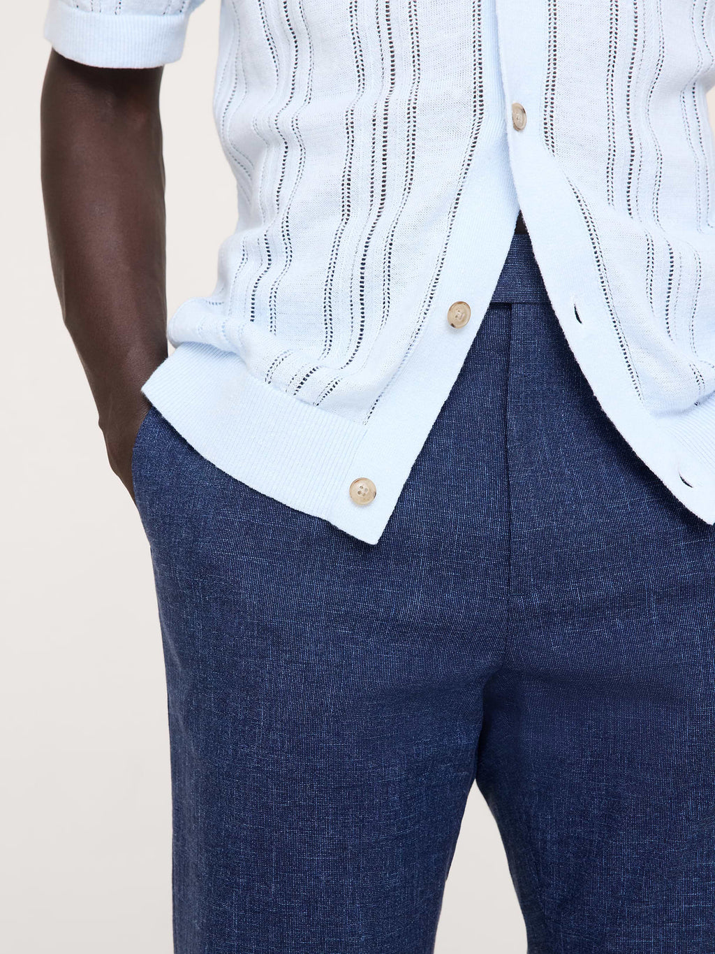 Slim Wrinkle-Resistant Dress Pant - Navy Blue