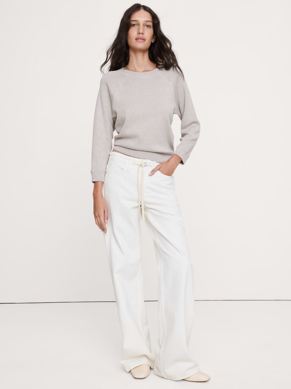 Garment Dye Sweatshirt - Heather Gray