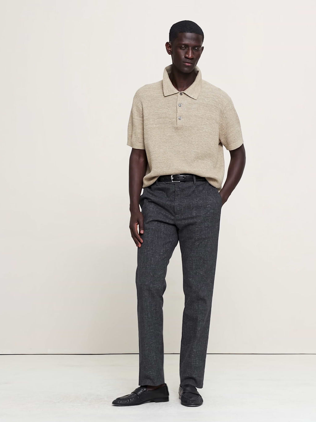 Slim Wrinkle-Resistant Dress Pant - Charcoal Gray