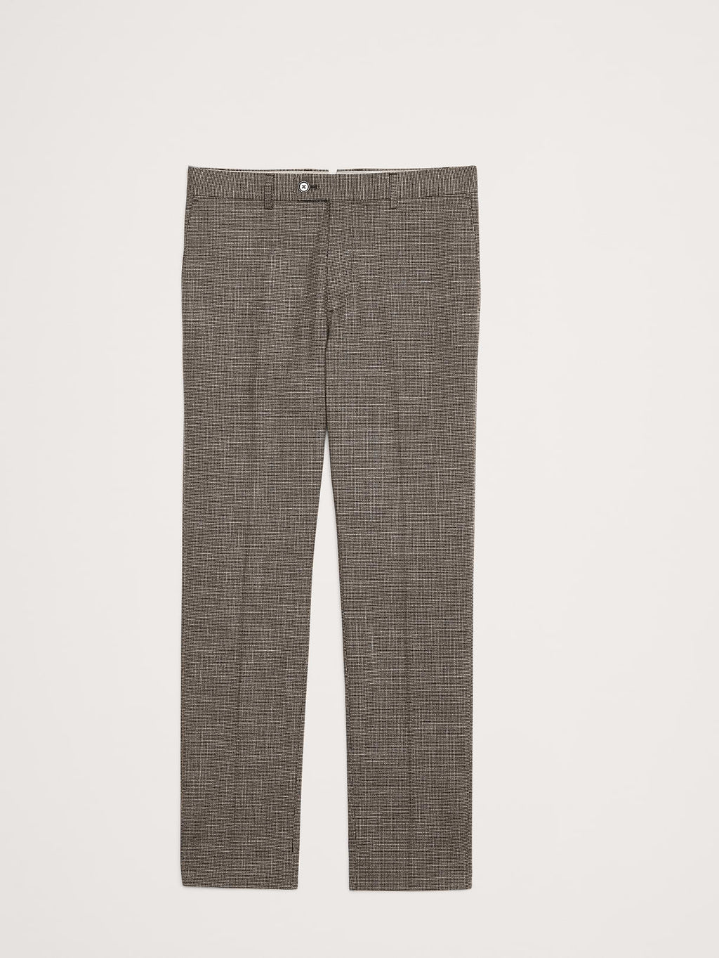 Slim Wrinkle-Resistant Dress Pant - Brown Houndstooth