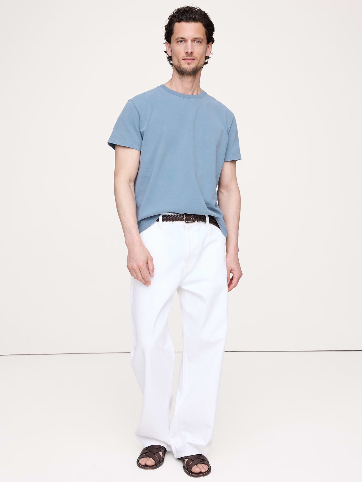 Heavyweight Cotton Crew-Neck T-Shirt - Captain's Blue