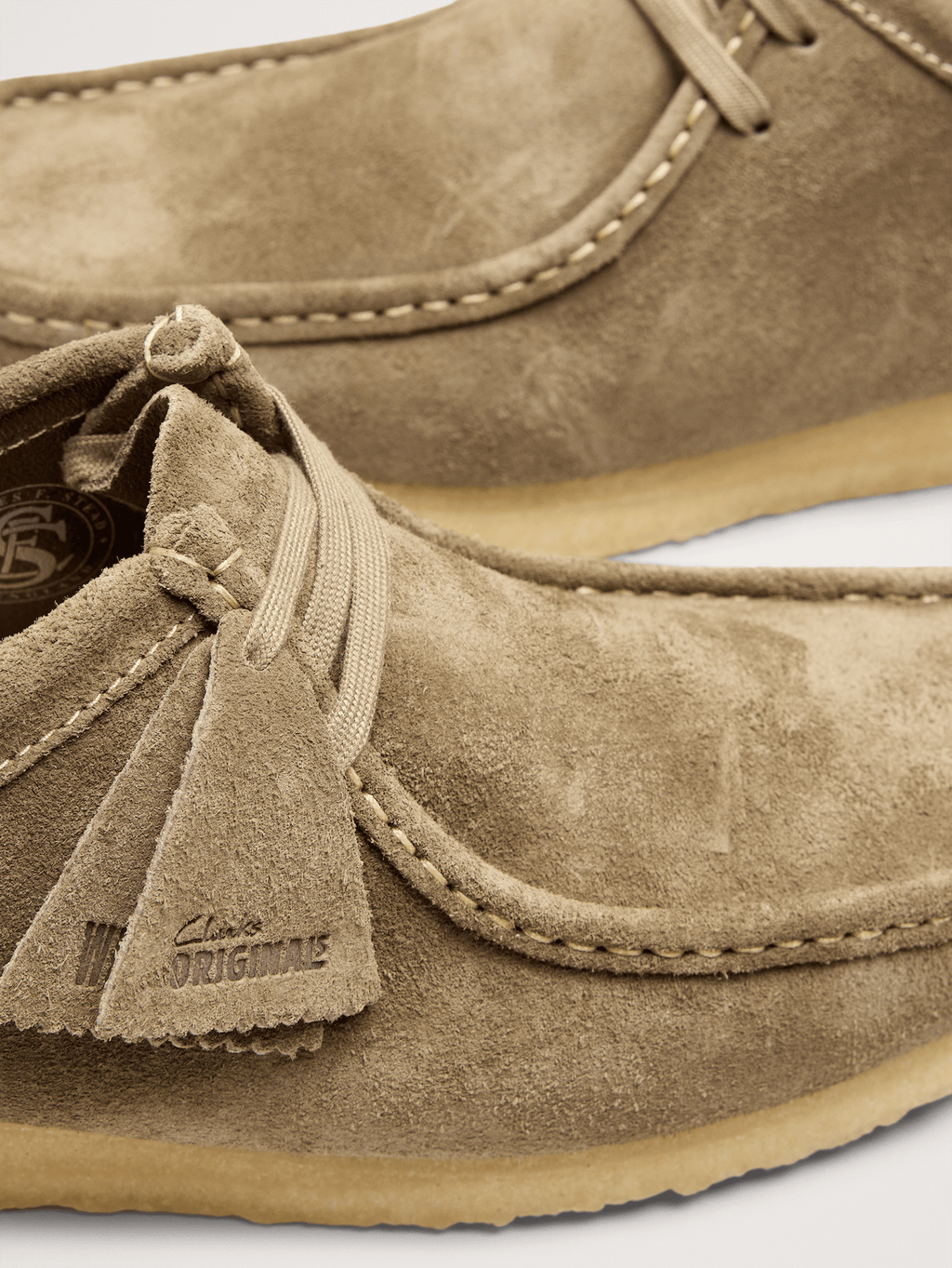 Suede Wallabee Shoe by Clark's Originals - Smoke Gray