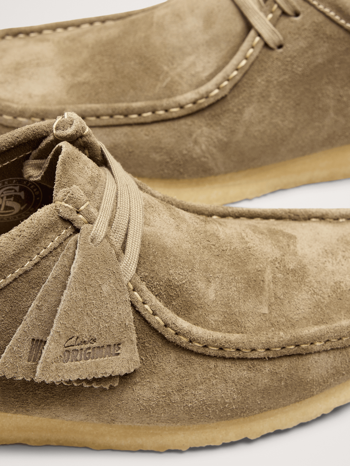 Suede Wallabee Shoe by Clark's Originals - Smoke Gray