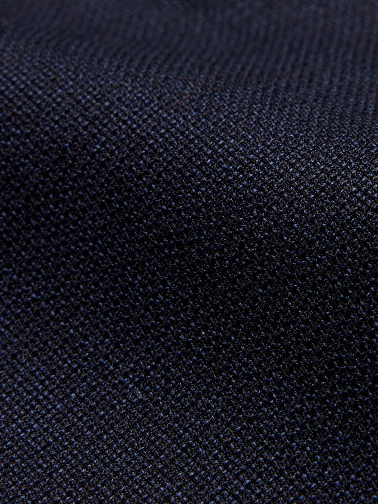 Tailored Slim-Fit Italian Wool Ventile Suit Pant - Navy Blue