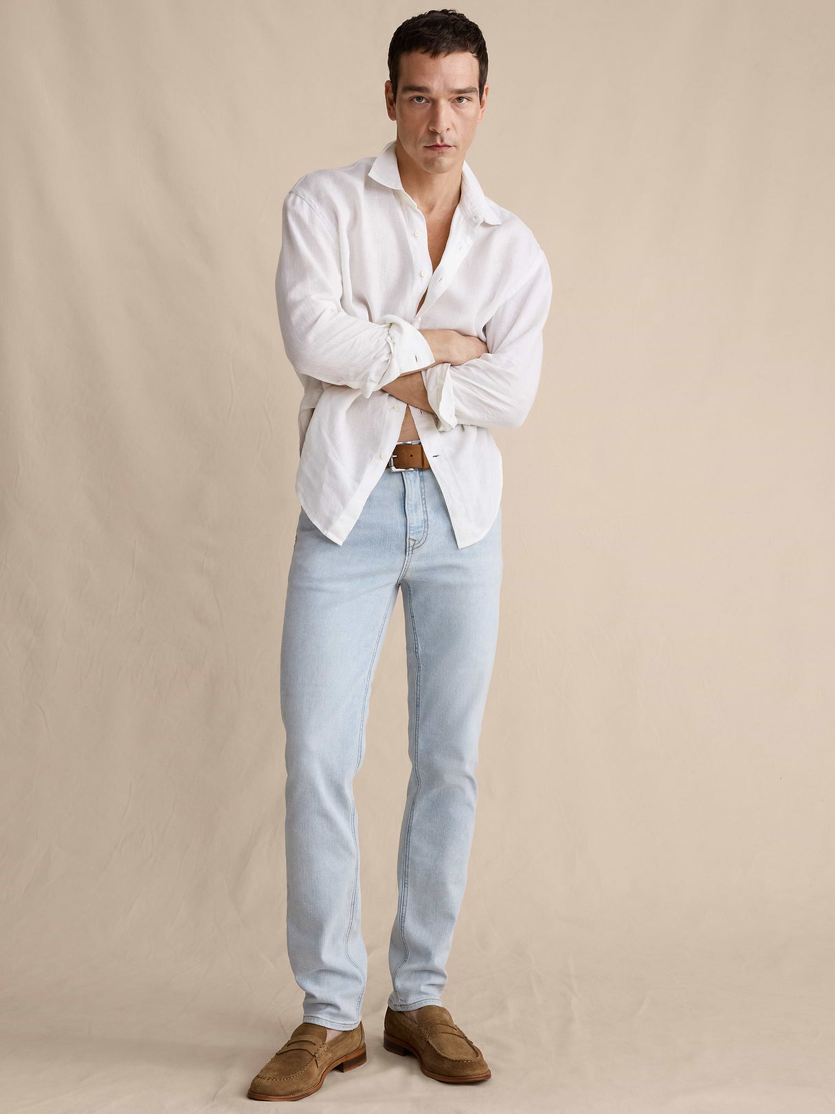 Slim Luxe Traveler Jean - Bleach Blue
