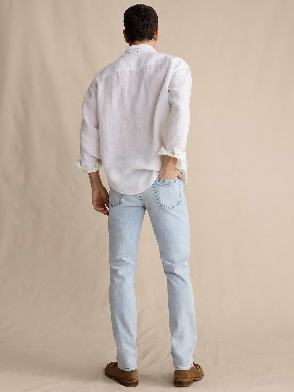 Slim Luxe Traveler Jean - Bleach Blue