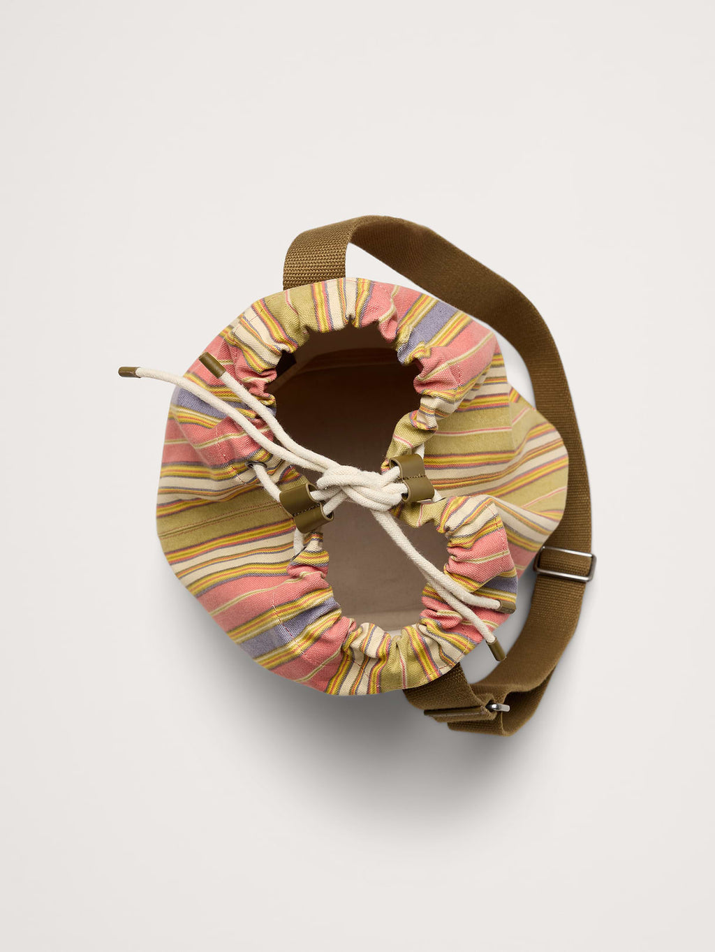 Cotton Canvas Crossbody Bag - Multi