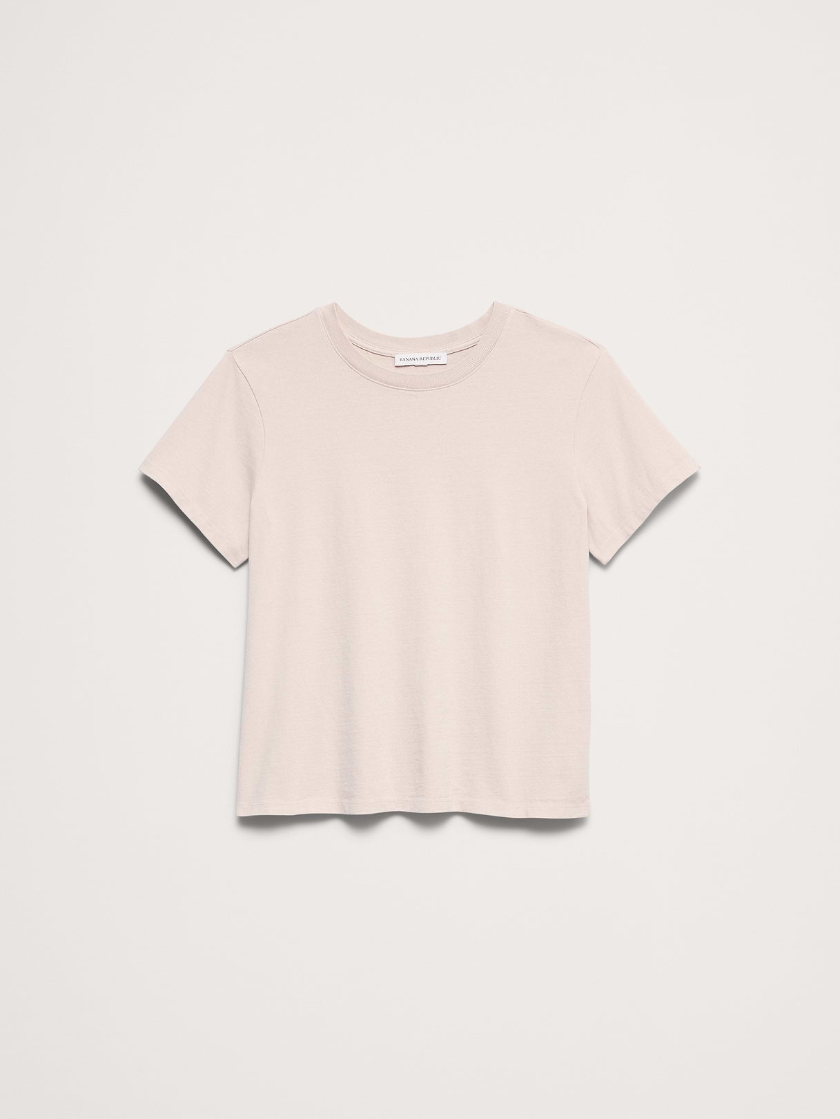 Vintage Cotton Crew-Neck T-Shirt - Twine Beige