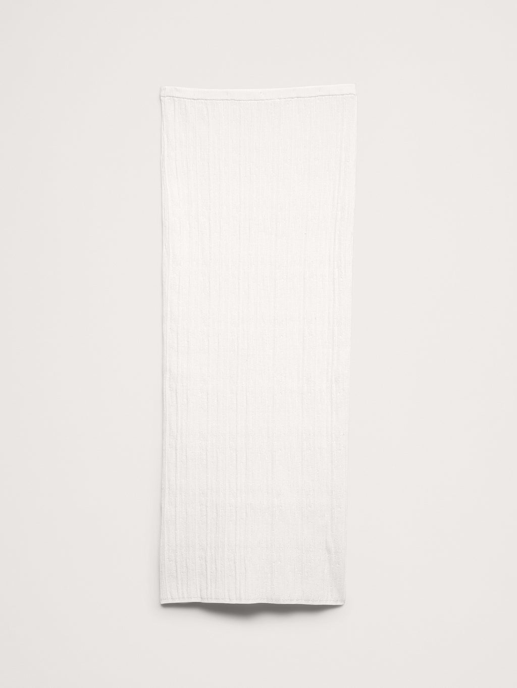 Crinkle Knit Maxi Skirt - Ivory