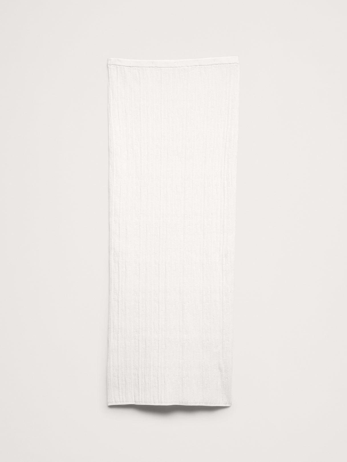 Crinkle Knit Maxi Skirt - Ivory