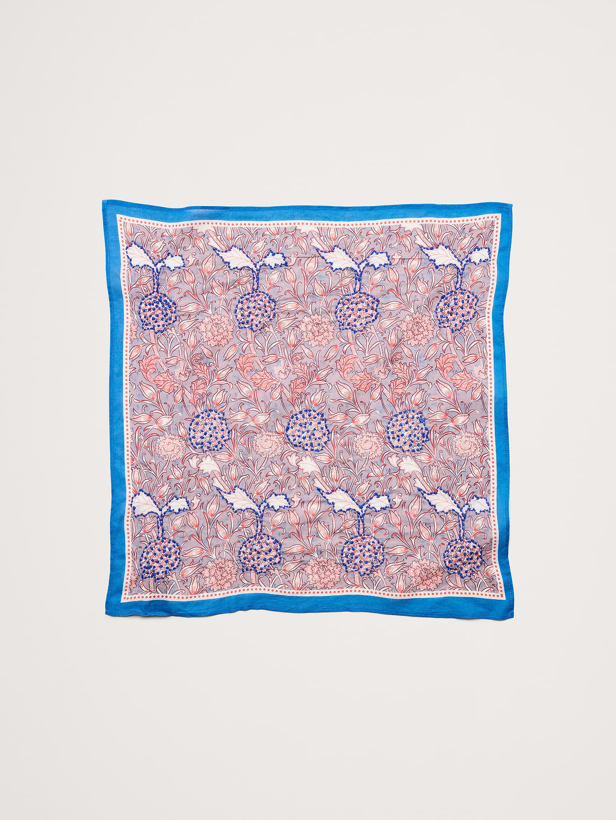 Embroidered Cotton Scarf by Vismaya - Purple Smoke