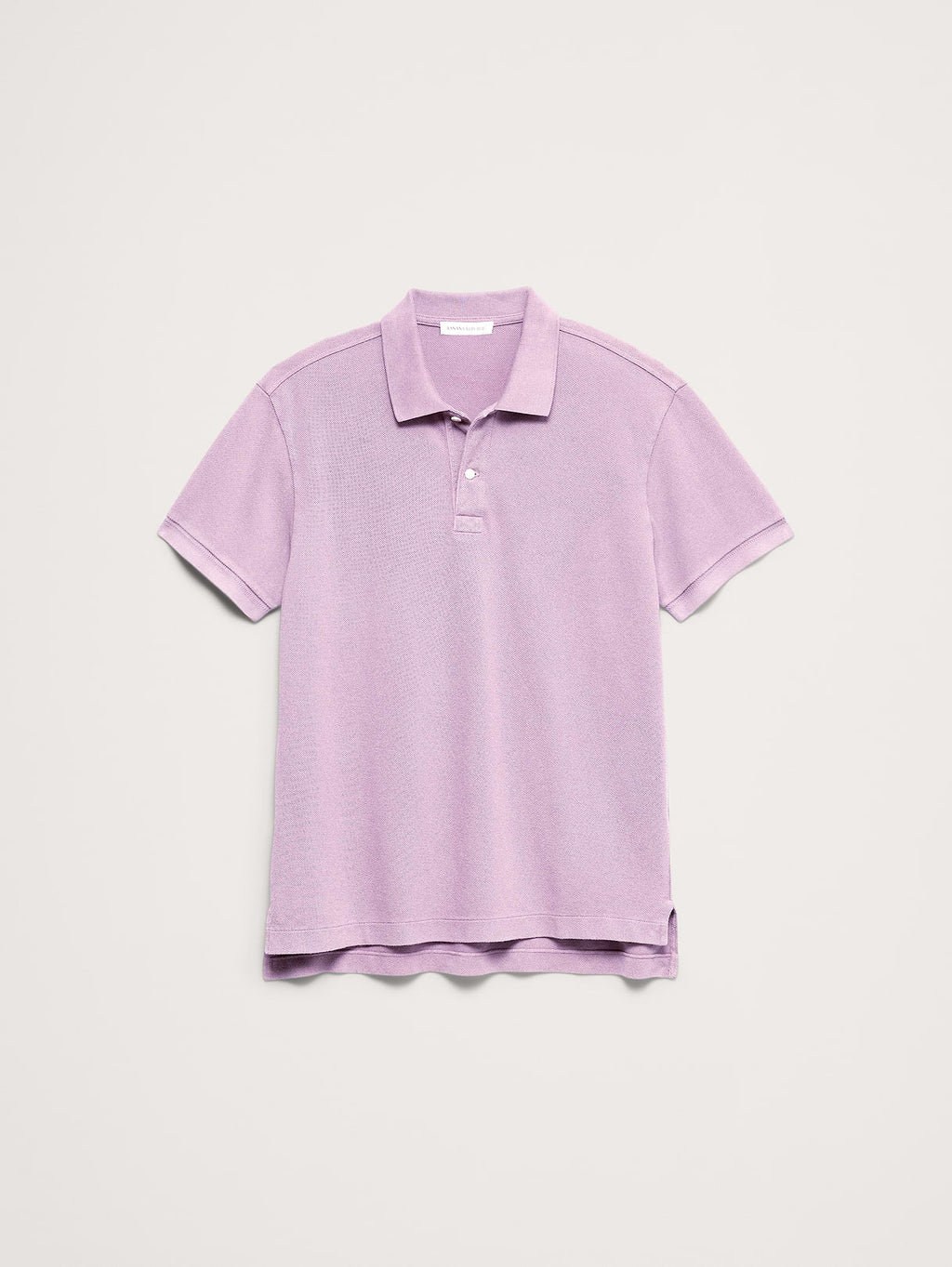 Sueded Cotton Pique Polo - Arctic Dusk Purple